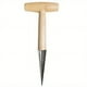 thumbnail image 1 of 1pc Stainless Steel Sow Dibbler With Wooden Handle T-Type Dibber Garden Tool Hand Held Bulb Planter For Digging Seeding Transplanting Vegetable Loose Soil, 1 of 2