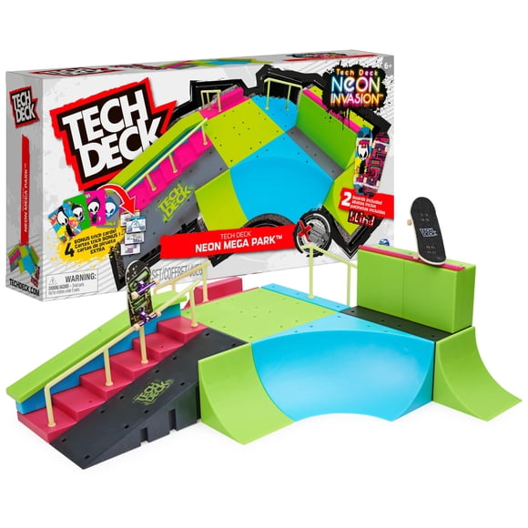 Set de rampa para skate Tech Deck Neon Mega Park X-Connect