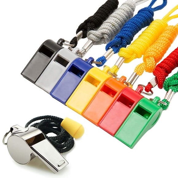 Silbatos Fya paquete de 8 – sonido fuerte y nítido con cordón
