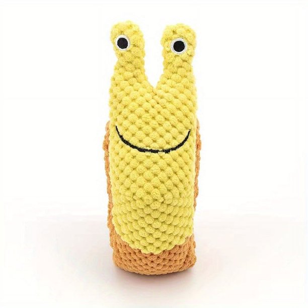 Pet Sniffing Plush Toy Snail Dog Molar Toy Squeaky Toy Pet Supplies Hide And Seek Slow Food Dog Toys
