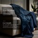 thumbnail image 2 of Manta con peso LUXOME Full 136 cm × 183 cm 6,8 kg Azul marino, 2 of 7