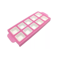 Genérico - Molde Para 10 Raviolis Cuadrados Color Blanco