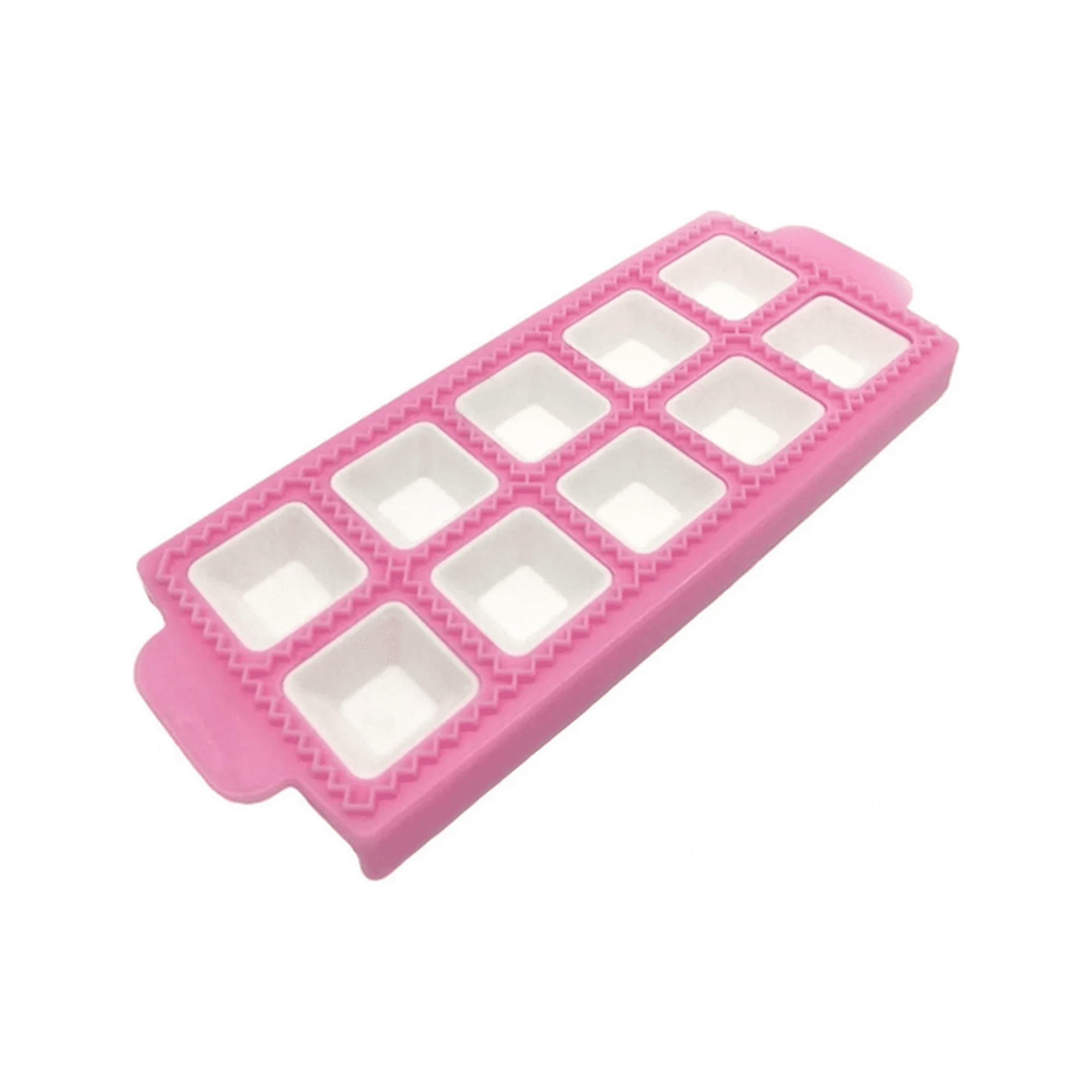 Genérico - Molde Para 10 Raviolis Cuadrados Color Blanco