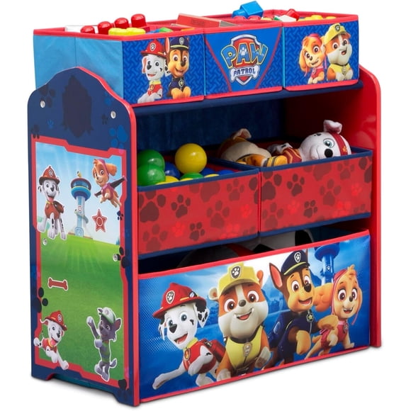 Organizador Delta Children Paw Patrol 6 Bins Madera