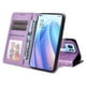 thumbnail image 4 of Funda tipo cartera FOXDOCK para OPPO Reno 7 Pro 5G , diseño girasol en relieve, cuero PU, cierre magnético, soporte y tarjetero, 4 of 5