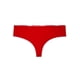 thumbnail image 3 of Bikini calzón tanga tiro alto estampado rojo Talla M, 3 of 4