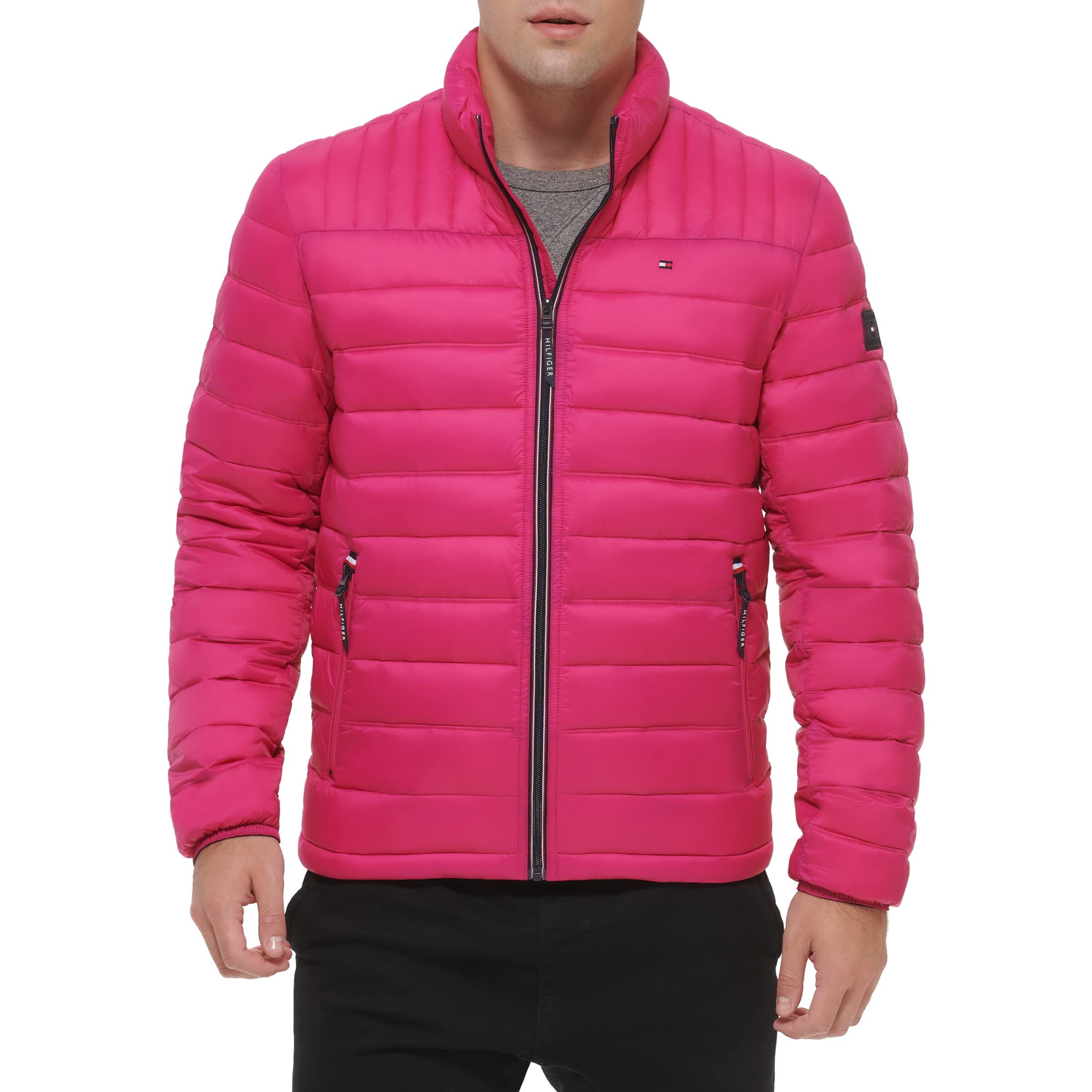 Chaqueta Tommy Hilfiger Ultra Loft Lightweight Pink Para Hombre