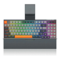 Genérico - Teclado Redragon Olaf K648 Mecánico Rgb Gris Inglés