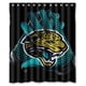 thumbnail image 1 of Cortina de ducha de los Jacksonville Jaguars, juego de cortina de baño con ganchos, tamaño 60 x 72 pulgadas, 1 of 3