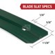 thumbnail image 4 of Listones de Valla Fenpro 1,8 m x 3 m Verde con Bloqueo Inferior, 4 of 9