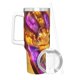 thumbnail image 3 of El Aprendiz del Tigre Vaso aislado de acero inoxidable con asa, diseño temático, regalo para familia, amigos y fans; incluye pajita y encaja en el portavasos estándar, 40 oz, 3 of 6