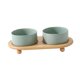 thumbnail image 2 of Cuencos De Comida Para Gatos, Plato De Cerámica Liso Para Gatos, Cuencos Para Perros Para Comida, Gatos Mayores De Interior, Verde Claro, 2 of 5