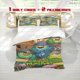 thumbnail image 1 of 3pcs Singing Monsters Band Show Print Three Piece Bedding Set Soft Quilt Cover And Two Pillowcases, 1 of 5