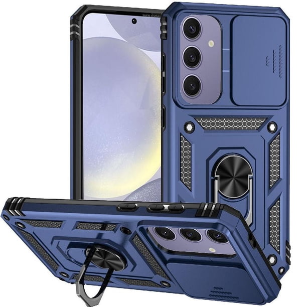 Estuche GANGXUN para Samsung Galaxy S24 FE, soporte giratorio 360°, estilo mecánico y magnético