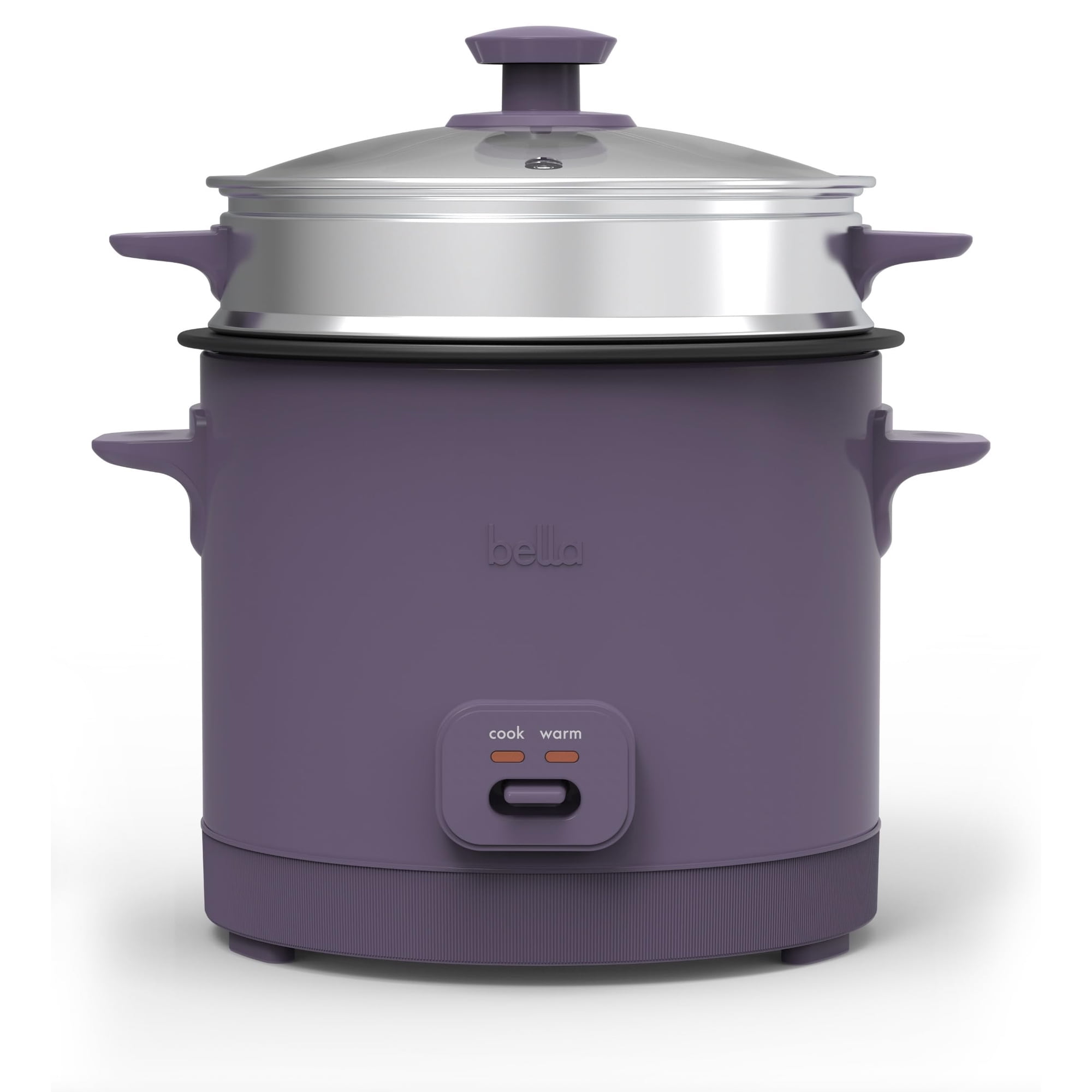 Olla Arrocera Bella Con Vaporera Antiadherente De 16 Tazas 400w Ciruela