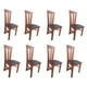 thumbnail image 1 of Pack 8 Sillas Elegant Caramelo Tapiz Café, 1 of 2