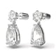 thumbnail image 3 of Pendientes Swarovski Mesmera Drop con piedras grandes y transparentes de talla mixta, 3 of 5