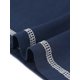 thumbnail image 5 of Agnes Orinda Camisones de Dormir para Mujer Talla Grande de Escuela Colegio Cuello en V Manga Corta Sueltos con Botones Decorativos Pijamas Casuales 2X Azul Marino, 5 of 6