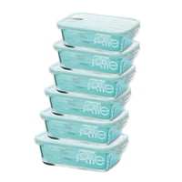 Set 6 Contenedores Hermetico Rectangular 1000Ml Allegra