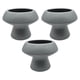 thumbnail image 1 of Set 3 Macetero Maceta De Ceramica Con Forma De Seta Gris, 1 of 6