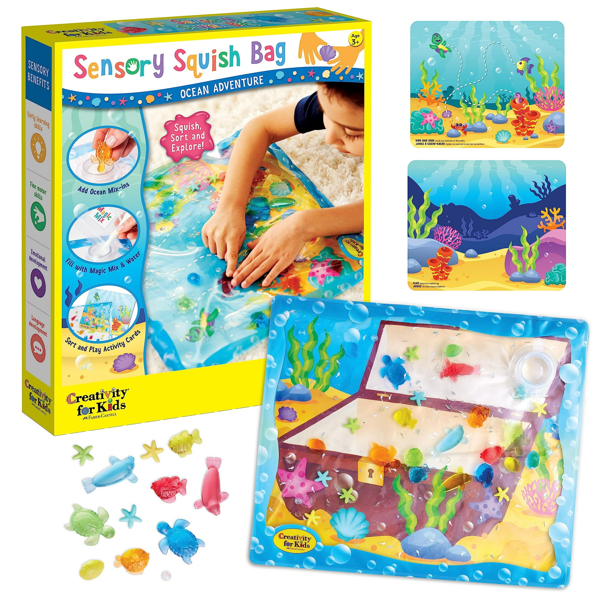 Creativity For Kids - Sensory Squish Bag Creativity Para Niños Ocean Adventure De 3 A 5 Años O Más