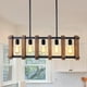 thumbnail image 3 of Lámpara Colgante Techo Industrial Metal Madera 5 Luces Jhn, 3 of 3