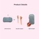 thumbnail image 5 of Estuche para gafas MYTAGALONGS 9 cm plateado de 2 compartimentos, 5 of 6