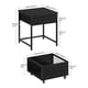 thumbnail image 2 of Mini soporte para nevera CHOEZON, mesa auxiliar con almacenamiento negro TBZ55BB, 2 of 9