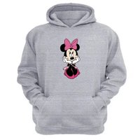 Genérico - Polerón Canguro Ratoncita M. Gris Claro Talla Xl Unisex