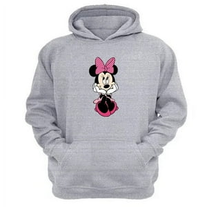 Genérico - Polerón Canguro Ratoncita M. Gris Claro Talla M Unisex