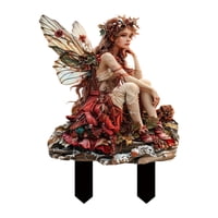 Magideal - Ornamento De Estaca De Hadas De Jardín 2. Regalo Decorativo Decorativo Elegante Decoración Creativa Elegante Pintura Deskorativa Para Terraza De Céspe