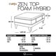 thumbnail image 4 of Cama Europea Zen Top Foam 1.5 plaza Base Normal, 4 of 4