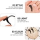 thumbnail image 3 of 10 pares de soportes para gafas, ganchos de silicona antideslizantes para las orejas, protectores para las patillas de las gafas de sol y gafas de sol., 3 of 7