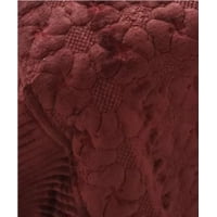 Genérico - Piecera Polar Tela Reversible 95X210 Cm Color Burdeos