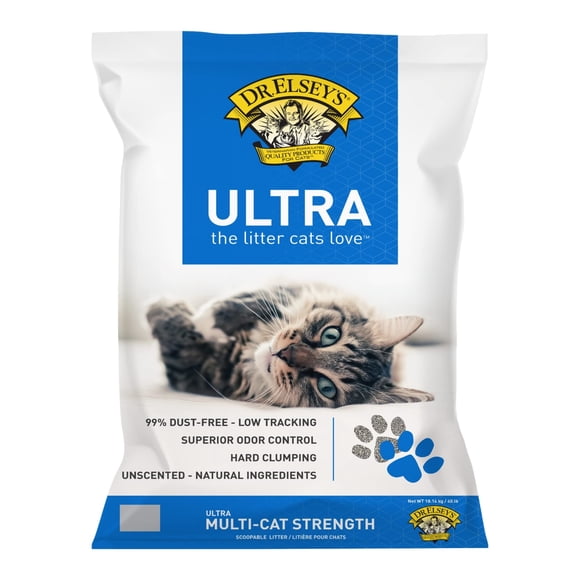 Arena para gatos Dr. Elsey's Premium sin perfume, 18,14 kg