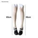 thumbnail image 2 of Medias de seda hasta el muslo para mujer, calcetines de silicona con encaje y lazo de satén., 2 of 5