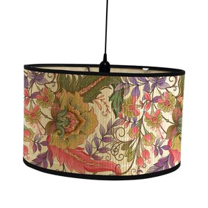 Ioensy - Pantalla De Lámpara De Tambor E27 Pantalla Vintage Para Lámparas De Escritorio Lámparas De Mesa Estilo D