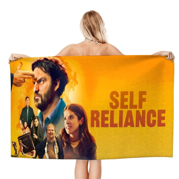 Self Reliance Toalla de playa de secado rápido con diseño temático, regalo para mujeres y niñas, ideal para cumpleaños, fans, amantes de la música, uso en la playa o al aire libre, 78 × 180 cm