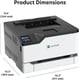 thumbnail image 3 of Impresora láser a color Lexmark CS331dw con Ethernet y WiFi, 3 of 5