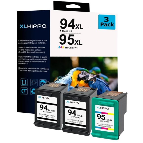 Cartucho de tinta XLHippo 94/95 XL - Pack de 3