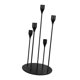 thumbnail image 2 of Decoración De Mesa Con Candelabro Cónico Negro Con 5 Cabezales Para Recepción Nupcial, 2 of 5