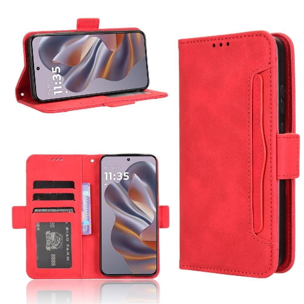 Funda Tipo Billetera FOXDOCK para Motorola MOTO Edge 50 Neo – Tapa Flip con Tarjetero