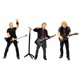 thumbnail image 3 of Pintado A Mano 1:64 Rock Music People Figure Dioramas Fairy Garden Movie Props Black Band Set, 3 of 5