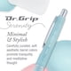 thumbnail image 2 of Bolígrafos de gel PILOT Dr. Grip Serenity recargables de 0,7 mm, paquete de 3, 2 of 7