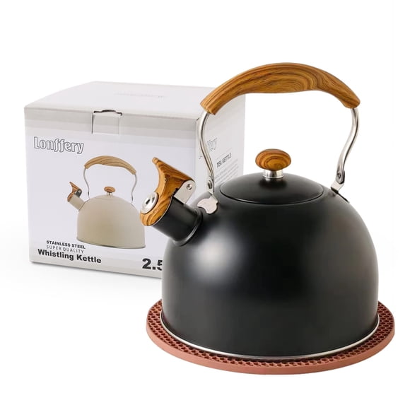Tetera Lonffery de 2,5 L Acero Inoxidable con Silbato