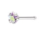 thumbnail image 1 of Xiao Hua Anillo de Nariz Recto Plateado Agujas de Perforación -10 Piezas, Hipoalergénico Masculino y Femenino Uñas de Nariz Pulidas, Accesorios Diarios para el Cuerpo, Coloridos Diamantes de, 1 of 2