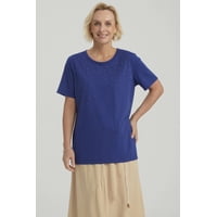 Fashionspark - Polera Mujer Con Tachas Azul Oscuro