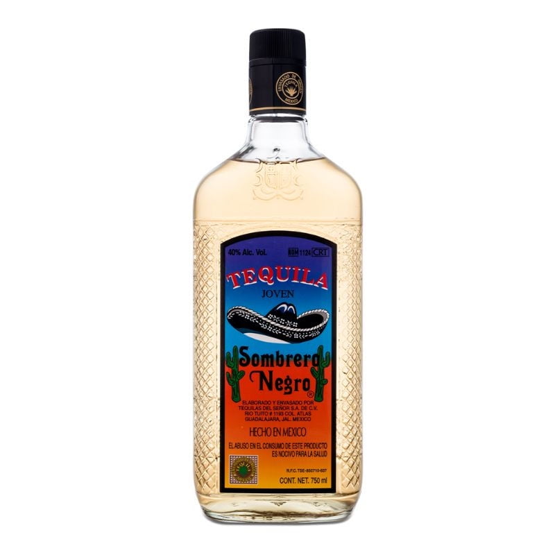 Tequila Joven 38° Botella 750 ml Sombrero Negro