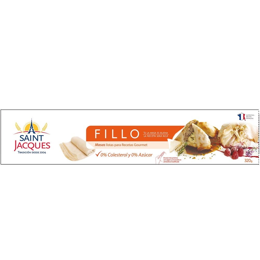 Masa Filo Philo 330 g Saint Jacques