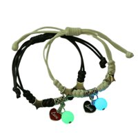 Ioensy - 2 Pulseras Trenzadas, Joyería Ligera Para El Día De San Valentín, Mujeres, Hombres, Esposa.